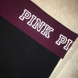 PINK Victoria’s Secret Foldover Yoga Leggings